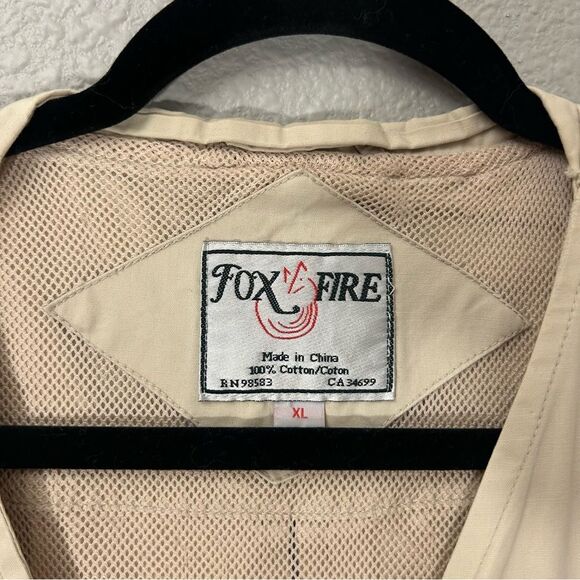 Foxfire Beige Utility Vest Size XL - Picture 3 of 15